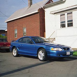The Mustang before any mods.
