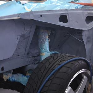 primer to cover all the welds