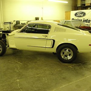 1968 1/2 428 Cobra Jet Mustang. This is one of two 68 1/2 CJ mustangs I own. The other CJ I own is Presidential Blue which I will restore once this ca