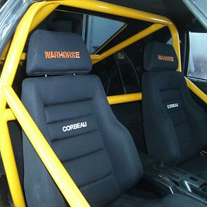 Corbeau GTSII seat, embroidered headrests