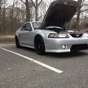 finally got my roush front fascia painted... its still a work in progress though