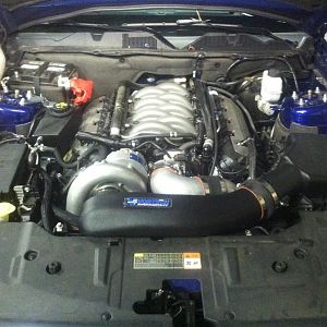 Completed installation without the Vortech cold air intake upgrade