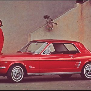 Vintage Photos and Print Advertisements of Mustangs