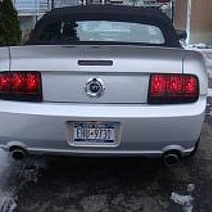 tail lights on with painted lens