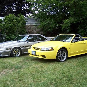 gt and cobra -- before any mods to the cobra