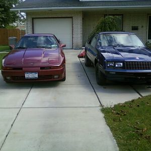 the 1990 supra and the 1980 mustang