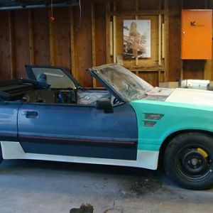 My 88 convertible I am building.So much more work left to do.