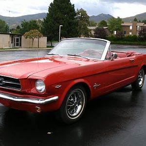 1965 STANG,289 AUTOMATIC
COMPLETELY RESTORED AND MODIFED