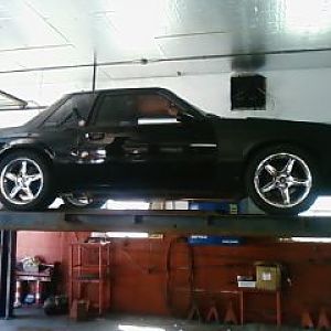 89 coupe on the lift, thinking about buying it.
