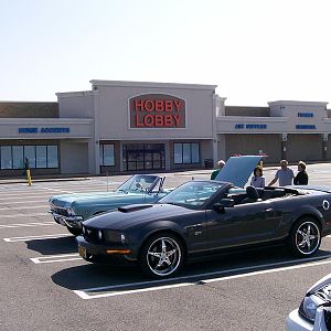 '08 Convertible (auto) with very loud Flowmaster exhaust and many other mods...I would know, I looked at buying this one before I bought my '04.