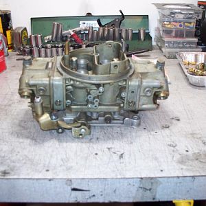 before rebuild, good old bill mitchell hardcore racing 870 cfm carb