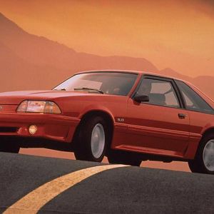 1993 Ford Mustang GT red