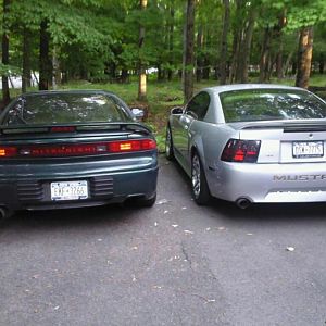 my mustang and my brothers 3000gt vr4