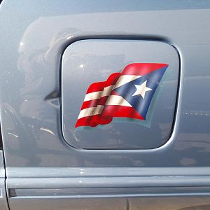 Airbrushed Puerto Rican flag on the Gass door.