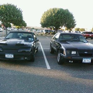 my stang with an 85 gt